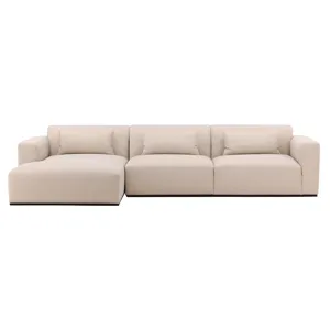 Brooklyn Chaise Sectional Cream