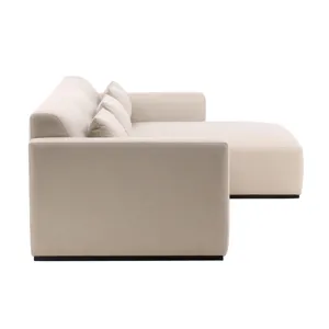 Brooklyn Chaise Sectional Cream