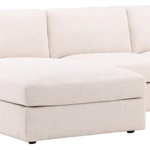 Bryce Chaise Sectional Cream