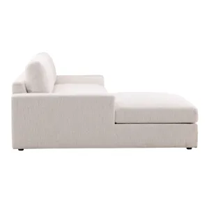 Bryce Chaise Sectional Cream