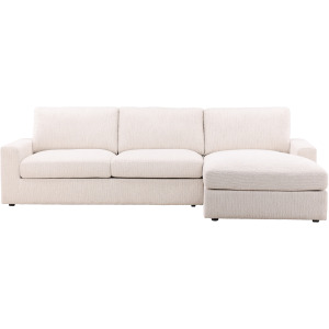 Bryce Chaise Sectional Cream