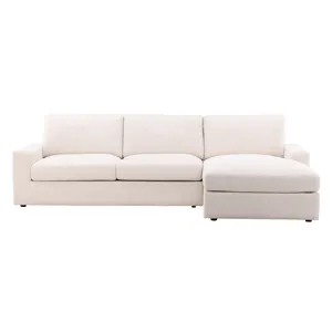 Bryce Chaise Sectional Cream
