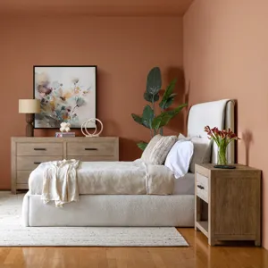 Zully Bed Taupe - Queen