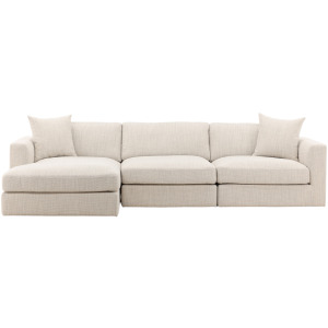 Erica Chaise Sectional Taupe