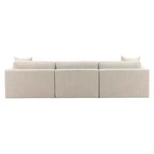Erica Chaise Sectional Taupe