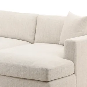 Erica Chaise Sectional Taupe