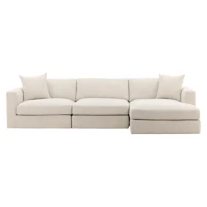 Erica Chaise Sectional Taupe
