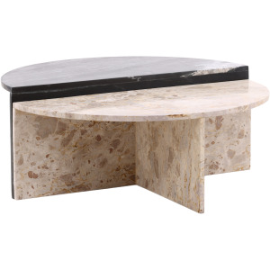 Harrington Coffee Table Set Of 2 Black Cream
