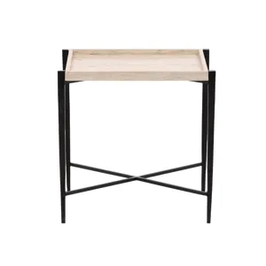 Rice End Table Travertine