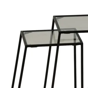 Eliska Nesting Tables Set Of 3 Black