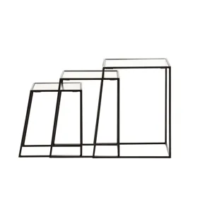 Eliska Nesting Tables Set Of 3 Black
