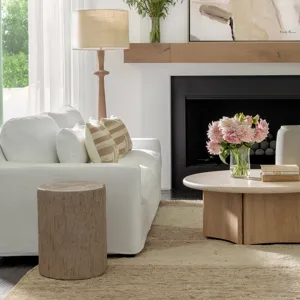 Corrina Floor Lamp Dark Natural