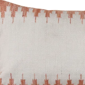 Penelope Pillow Terracotta Ivory