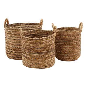 Milos Basket Set Of 3 Natural