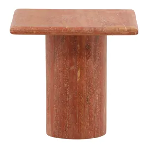 Selena Side Table Natural Red Medium