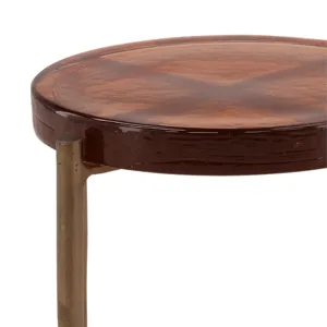 Jovanna Side Table Rust