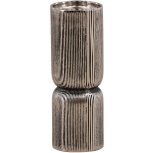 Jett Candle Holder Antique Nickel Large