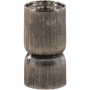 Jett Candle Holder Antique Nickel Small