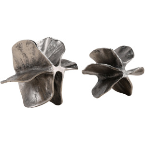 Melisandre Sculpture Set Of 2 Antique Nickel