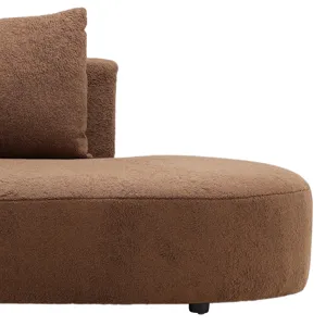 Sonia Chaise Sectional Brown