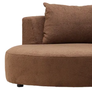 Sonia Chaise Sectional Brown