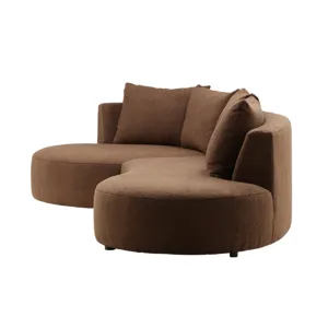 Sonia Chaise Sectional Brown