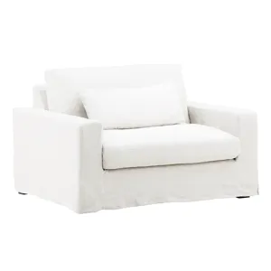 Dixie Chair And A Half Slipcover White