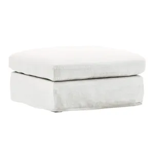 Dixie Ottoman Slipcover White