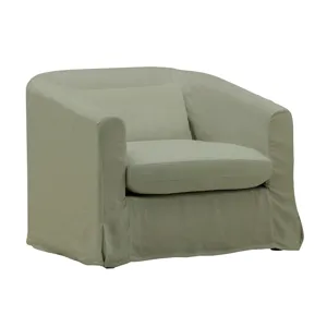 Florence Sofa Chair Slipcover Forest