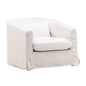 Florence Sofa Chair Slipcover Natural