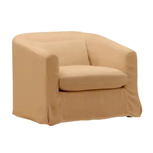 Florence Sofa Chair Slipcover Wheat