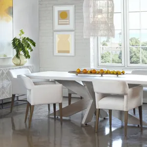 Booker Dining Chair W Perf Fabric