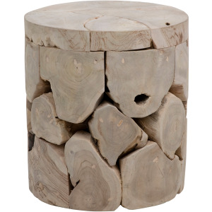 Briar Round Side Table Bleached