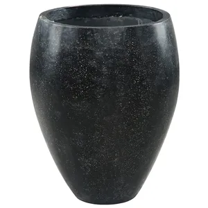 Lumi Pot Black Terrazzo-Outdoor