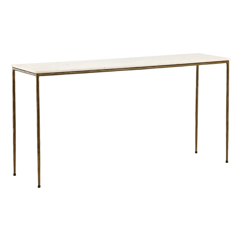 Perugia Console Table Antique Brass