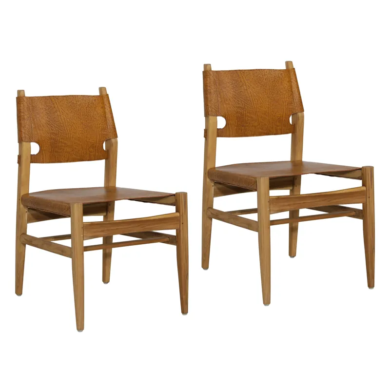 Rossana Dining Chair Set Of 2 Brown