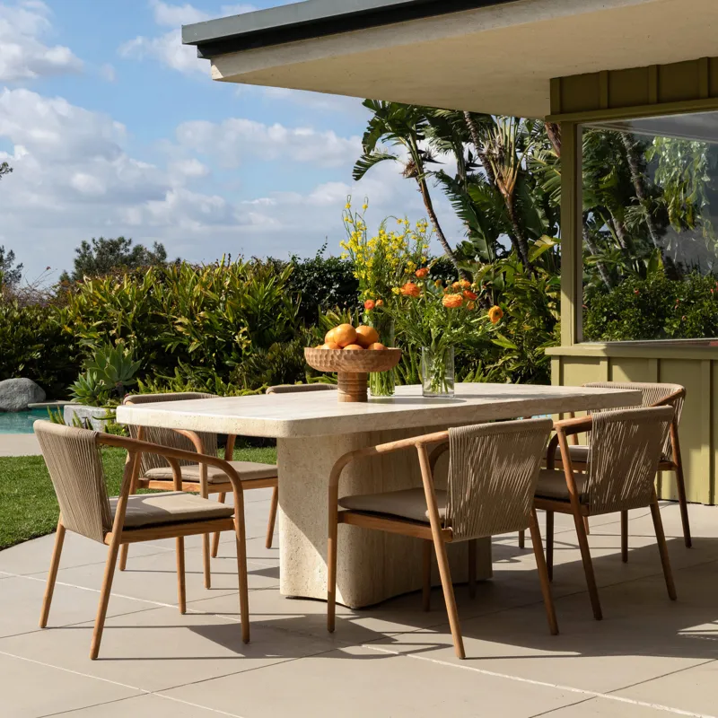 Payson Outdoor Dining Table Natural