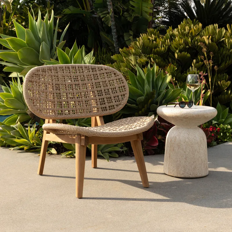 Marcellus Outdoor End Table Natural