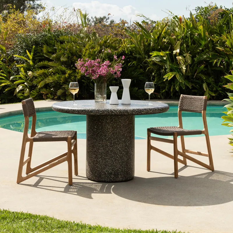 Cassius Outdoor Dining Table Black