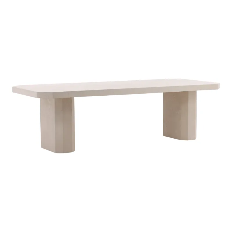 Prism Outdoor Dining Table Ivory