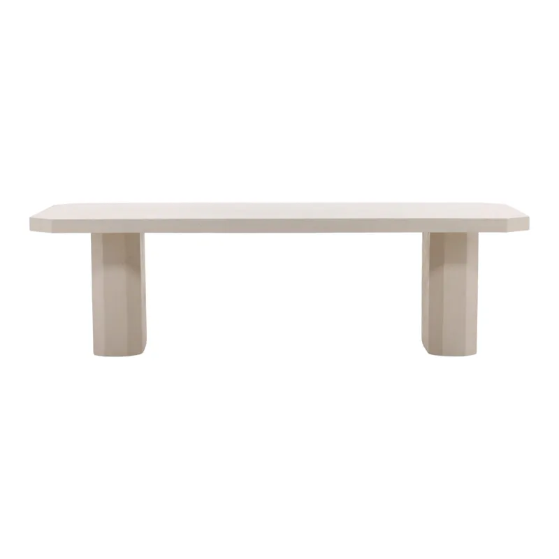 Prism Outdoor Dining Table Ivory