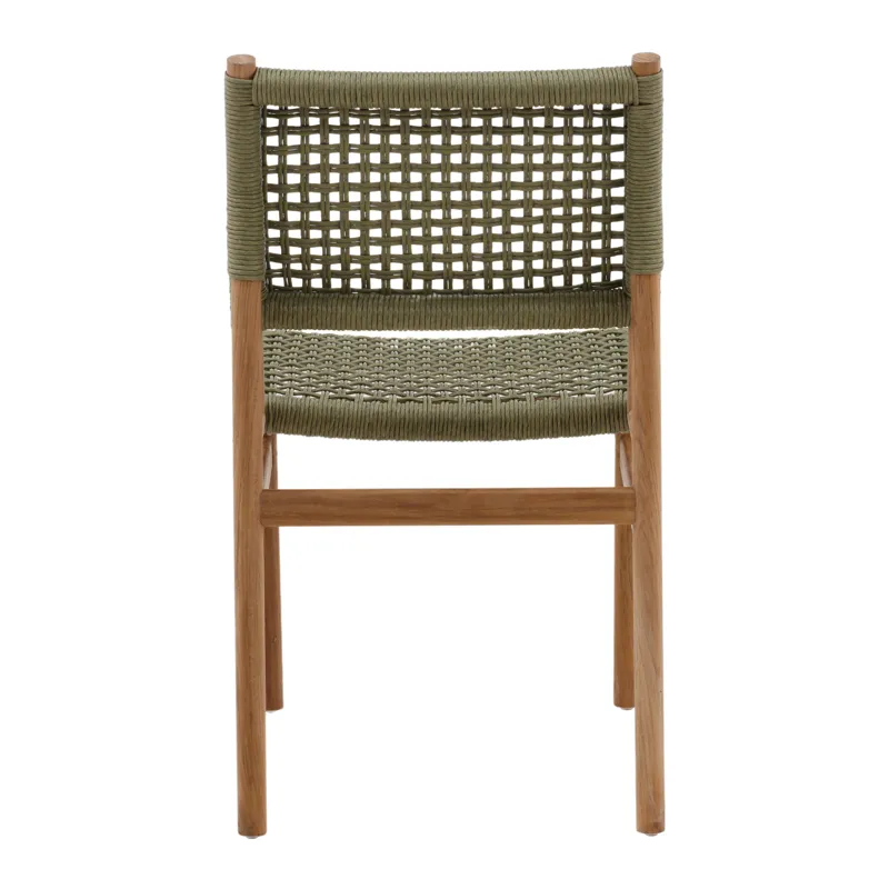 Francisca Outdoor Dining Chair Set Of 2 Green
