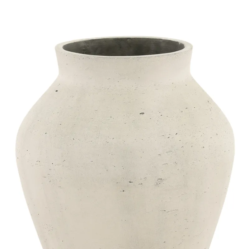Faustus Vase Antique White Large
