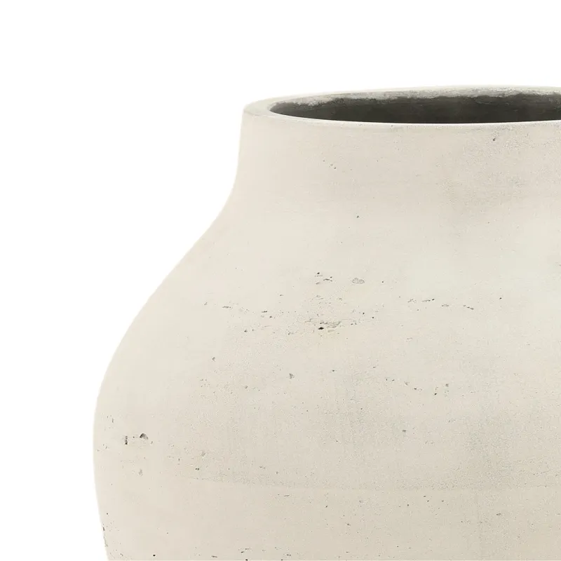 Faustus Vase Antique White Medium