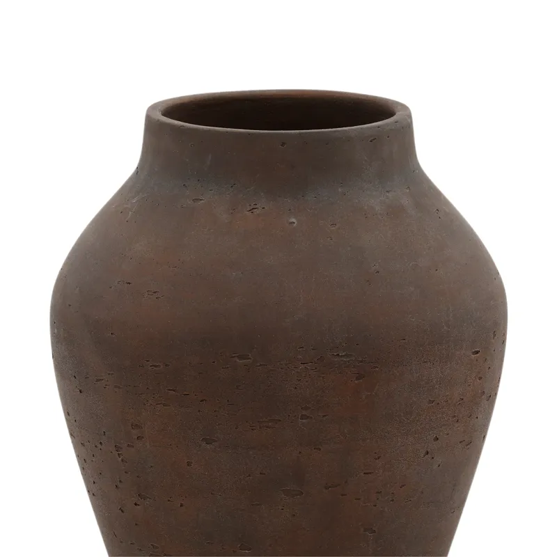Faustus Vase Brown Medium
