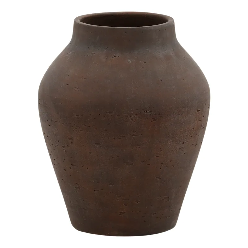 Faustus Vase Brown Medium