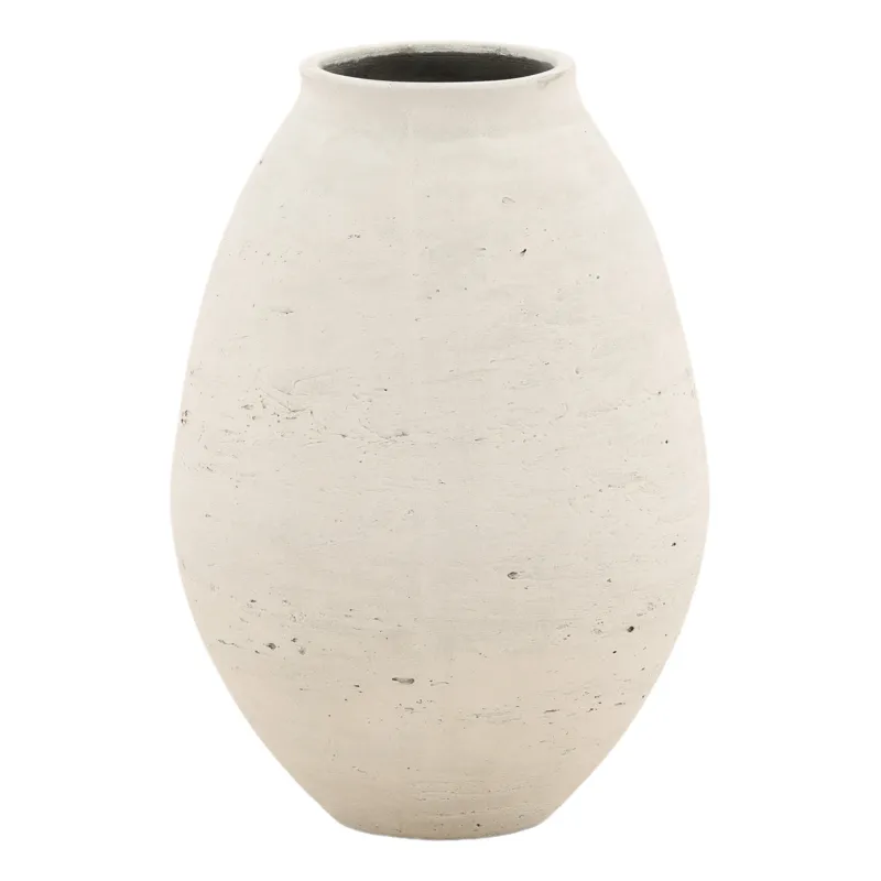 Charon Vase Antique White Medium