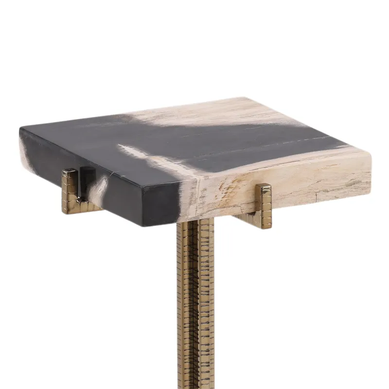 Nyssa End Table Natural Black