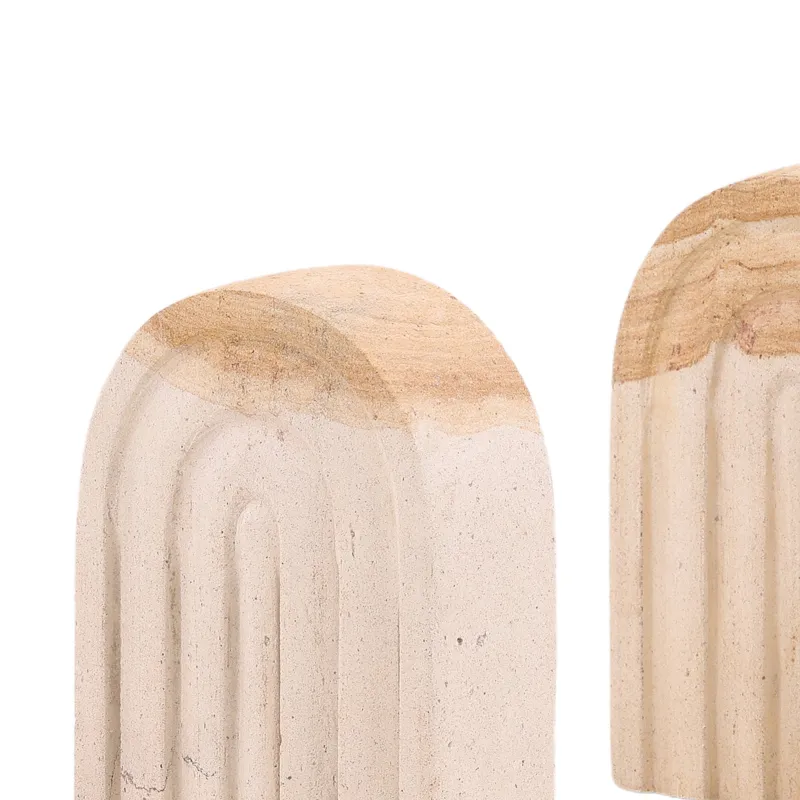 Quillon Bookend Set Of 2 Natural