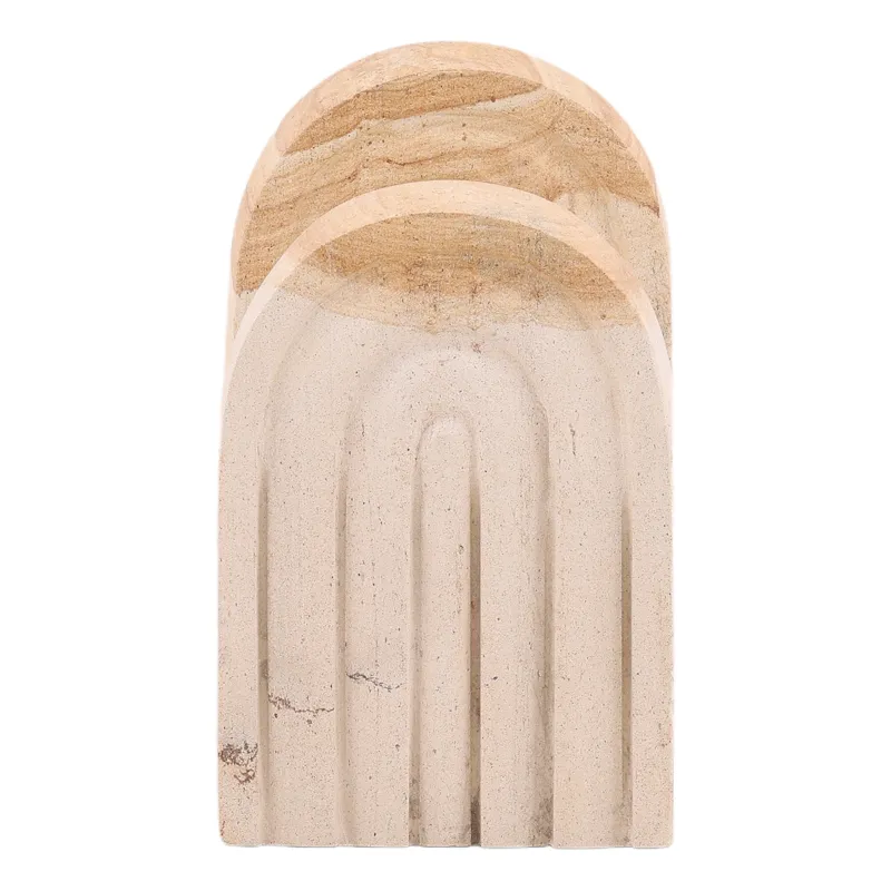 Quillon Bookend Set Of 2 Natural